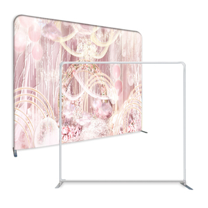 Vòng Trắng Căng Thẳng Vòng Gối Căng Thẳng Thiết Kế 8ft Cong Gối Backdrop Đứng - Product Image 1