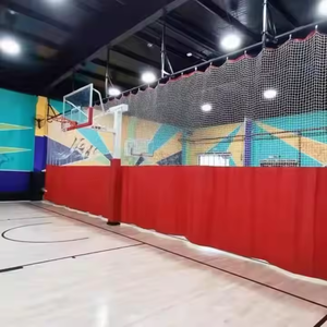 Tirai pembagi Gym gedung olahraga multifungsi Fold-Up kustom dalam ruangan tenis Court pembagi ekspor - Product Image 5