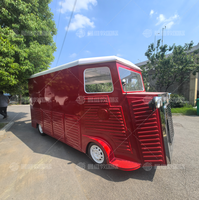 Camion de restauration rapide électrique, remorque de vente de snacks avec chariot mobile pour hot-dogs, café, bière, vin et crème glacée