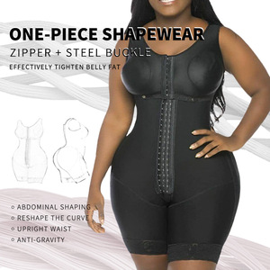 Body sculptant pour femmes après chirurgie <span class=keywords><strong>de</strong></span> <span class=keywords><strong>liposuccion</strong></span> BBL, style colombien, sans couture, leggings, vêtements <span class=keywords><strong>de</strong></span> compression avec crochet et fermeture éclair - Product Image 3
