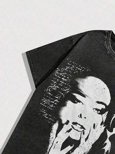 Camiseta casual de manga corta con cuello redondo y estampado para hombre, directo de fábrica, personalización disponible..F10 - Product Image 4