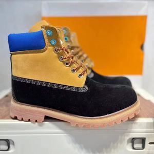 Bottes de travail occidentales pour hommes, de luxe, originales, de créateur, à lacets, imperméables, respirantes, en cuir véritable, durables et chaudes - Product Image 6