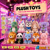 Peluche douce de 8 pouces, personnage de dessin animé mignon, jouet pour machine à griffes, vente en gros, logo personnalisé pour jeux d'arcade et cadeaux
