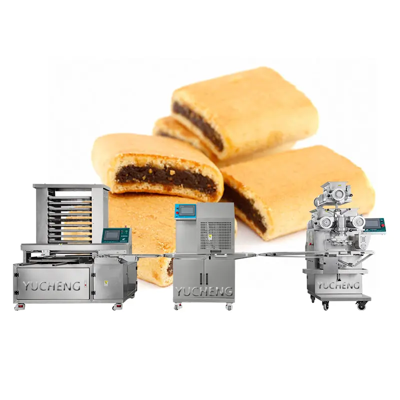 IG-máquina industrial para hacer barras de proteína, máquina para hacer incrustaciones de higos y galletas
