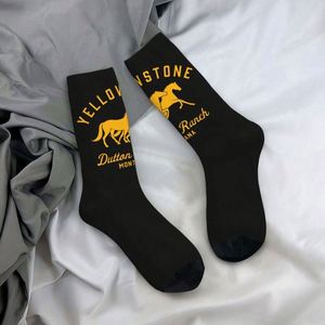 Calcetines personalizados <span class=keywords><strong>Dutton</strong></span> Ranch Yellowstone para hombre, calcetines unisex de vestir con diseño novedoso - Product Image 4