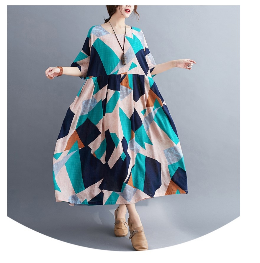 sachin and babi light blue dress Women's Linen Casual Dresses main image 1
