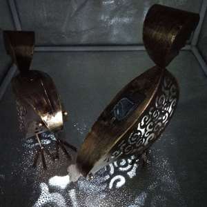Solar <b>Iron</b> Rooster Garden Light LED Outdoor Decor Free-Standing Water Resistant 2-Year Warranty - Product Image 2