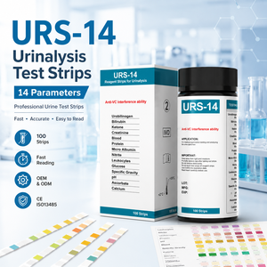 Bandelettes réactives d'analyse urinaire URS-14 14-en-1 – Fournisseur OEM/ODM - Product Image 1