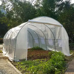 H200Xw300Xl400 Customized White Tunnel, Outdoor Vegetable Garden Shed Storm Shelter Walk In Greenhouse/