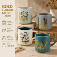 Tasse en céramique avec logo personnalisé en gros Excellente isolation thermique Nouveau design pour l'eau, la bière, le thé Tasse personnelle pour les boissons froides