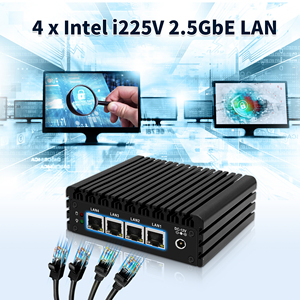 <span class=keywords><strong>Mini</strong></span> PC sans ventilateur CWWK J3710, appliance pare-feu, 4 ports LAN i225 2.5GbE, RAM DDR3, AES-NI, Pfsense, OPNsense, ordinateur industriel - Product Image 5