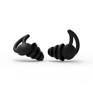 Lot de 3 bouchons d'oreilles en <span class=keywords><strong>silicone</strong></span> réutilisables anti-bruit à 3 couches, imperméables, pour la natation, le sommeil, la plongée, le surf, protection des oreilles - Product Image 4