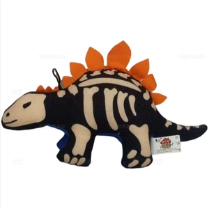 Offre Spéciale – Jouets à Mâcher Interactifs et Écologiques en Forme de Dinosaure Triceratops de la Marque de Luxe Kingstone pour Chiens – Doux et Qui Couinent - Product Image 1
