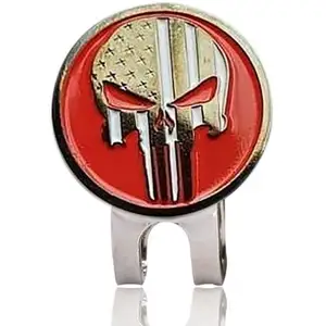 Groothandel Custom Ball Marker Golf Hoed Clip Blank Metalen Bulk Gepersonaliseerde Magneet Golfbal Marker