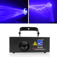 Lampu Efek Laser Big Dipper B1000 Biru 1000mW, Proyektor Lampu Laser untuk Pesta, Lampu Panggung Laser Beam untuk Klub