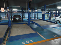 Meilleure qualité élévateur de voiture hydraulique à 2 poteaux élévateur de stockage à deux colonnes bouton d'empilage ascenseur efficace pour l'utilisation du parking de voiture