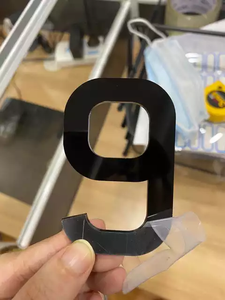 Lettres en acrylique 4D <span class=keywords><strong>noires</strong></span> taille UK, lettres en gel 3D couleur fibre de carbone, lettres rétro 4D pour <span class=keywords><strong>plaques</strong></span> d'immatriculation en acrylique - Product Image 6