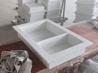 Niches de douche encastrées en marbre blanc artificiel moderne sur mesure SH STONE pour mur de douche de salle de bain