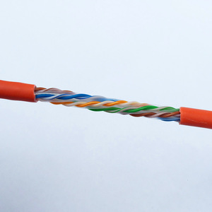 Câble Ethernet Cat6a UTP 600Mhz, 10Gbps Max, 1000Ft, 23 AWG Cuivre nu massif, PoE ++, 4 paires torsadées Cuivre nu massif <span class=keywords><strong>Orange</strong></span> - Product Image 3