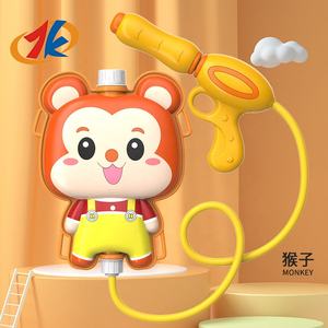 ปืนฉีดน้ำของเล่นพลาสติกบลาสเตอร์ความจุสูงกระเป๋าเป้สะพายหลังแบบดึงใหม่การสร้างแบบจำลองการ์ตูนของขวัญโรงเรียนอนุบาลฤดูร้อนชายหาดสาด - Product Image 2