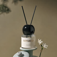 Diffuseur de parfum d'ambiance aromathérapeutique personnalisé, parfum d'air frais, huile essentielle naturelle, diffuseur de roseaux mini 50 ml avec bâtonnets aromatiques