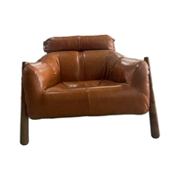 Fauteuil de salon de détente, en cuir microfibre doux et durable, personnalisable, une place, meubles de maison, appartement, hôtel