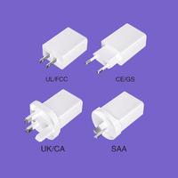 Cargador de Pared con Doble Puerto USB Tipo-C y USB-A, Carga Rápida PD20W, Entrada 220V, Certificación CE/FCC, 5V/3A QC3.0, Seguro e Inteligente para Teléfonos Móviles