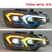 Vente en gros directe d'usine, phares LED avec système d'éclairage bicolore jaune et blanc pour BMW Série 3 F30 F35 330i 325i