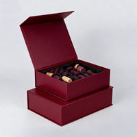 Boîte cadeau de luxe personnalisée pliable pour bouteille d'eau, en carton rigide grand format avec papier métallisé et couvercle magnétique