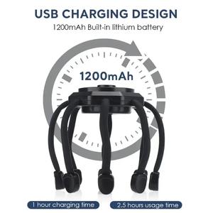 Masajeador de cabeza eléctrico, masajeador de pulpo, 20 contratos, 5 modos, masajeador de cuero cabelludo, <span class=keywords><strong>2</strong></span> contrato extra largo, dispositivo de terapia de luz roja - Product Image 5