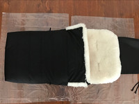 Doublure de poussette en peau de mouton douce et chaude, sac de couchage en peau d'agneau pour nouveau-nés, nourrissons, tout-petits, gigoteuse d'hiver pour poussette