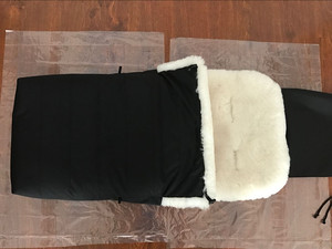 Doublure de poussette en peau de mouton douce et chaude, sac de couchage en peau d'agneau pour nouveau-nés, nourrissons, tout-petits, gigoteuse d'hiver pour poussette - Product Image 6