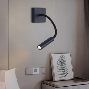 Lampe murale LED carrée moderne à lumière blanche chaude pour la lecture, pour la maison et la chambre d'hôtel, salon - Product Image 4
