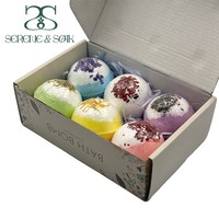 S & Soak bombe de bain moussant de douche en forme de beignet de nettoyage naturel coloré de marque privée personnalisée