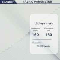 100% Polyester-Netzstoff 160GSM 160cm Sublimationsstoff Anti-Vergilbung Outdoor-Futter Windeln Leichtgewichtig Atmungsaktiv