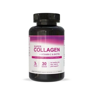 Tabletas de Super Colágeno con Vitamina C y Biotina para el Cabello y las Uñas, Suplemento Herbal para Adultos, 60 Tabletas, Cápsulas de Colágeno - Product Image 4