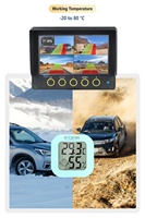 Moniteur DVR étanche 7 pouces PWAS Private Mold avec écran, 4 canaux 1080P, caméras de recul, détection de piétons et de véhicules par IA BSD pour camion