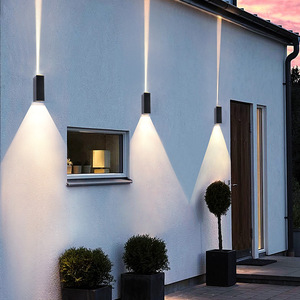 6W Vỏ màu đen chùm ánh sáng không thấm nước dẫn Tường Đèn ngoài trời Vườn chiếu sáng phòng ngủ phòng khách cầu thang tường ánh sáng - Product Image 5