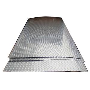 Tôle d'acier inoxydable 304 316 410 201 202 2b 8K miroir gaufrée à carreaux anti-traces de doigts perforée - Product Image 1