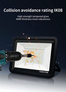 Projecteur LED extérieur étanche IP66 à économie d'énergie homologué CE 30W 50W 100W 150W 200W 300W - Product Image 5
