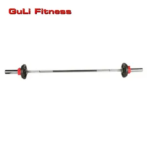 Guli Fitness50MMウェイトプレート1.75MデラックスウェイトリフティングスチールソリッドOB68ストレートハンドルバーベルパワーリフティングバーフィットネス用