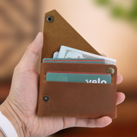Dompet Koin Kulit Asli Mewah Custom Logo, Tempat Kartu ID dan Koin, Grosir Pabrik, Tempat Kartu Kredit Kulit Mewah