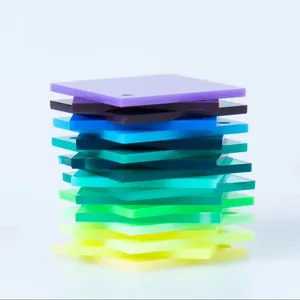 Multi-colored cast 3m anti glare plexiglass uv blocking printed acrylic sheets luminous acrylic sheet for decoration