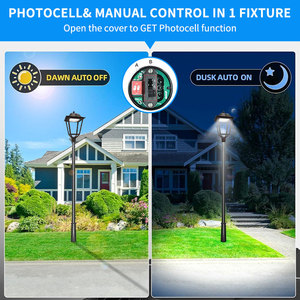 CE TVU <span class=keywords><strong>ETL</strong></span> Die Cast Nhôm Nhà Ở Ngoài Trời Bài Đầu Đèn Lồng <span class=keywords><strong>LED</strong></span> Vườn Ánh Sáng - Product Image 5