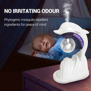 Humidificateur à moules Dolphin avec veilleuse anti-moustiques <span class=keywords><strong>et</strong></span> diffuseur d'arômes <span class=keywords><strong>et</strong></span> lampes Zapper - Product Image 5
