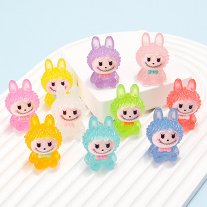 Cartoon Stereoscopic Cloth DIY Resin Accessories Plastic <b>Key</b> <b>Chain</b> Pendant Resin Crafts Decoration for Home Decor - Product Image 3