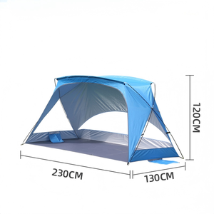 Grande tente de <span class=keywords><strong>plage</strong></span> extérieure en tissu Oxford, fibre de verre, légère, protection UV, imperméable, conception monocouche pour un montage facile - Product Image 2