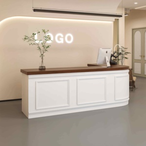 Comptoir de <span class=keywords><strong>caisse</strong></span> mobile rétro français pour magasin de vêtements, bar, pâtisserie, réception, îlot de réception, armoire, Chine Fujian - Product Image 4