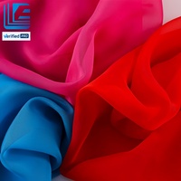 Tissu en mousseline de soie élastique 100% polyester antistatique, écologique et tendance pour robes, vêtements pour filles, lingerie, mariage et accessoires