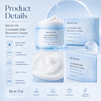 Crème réparatrice Ceramide Halo 50g 5X Ceramide Ectoïne Panthénol Gel Hydratant Soin Barrière Cutanée Apaisant Visage